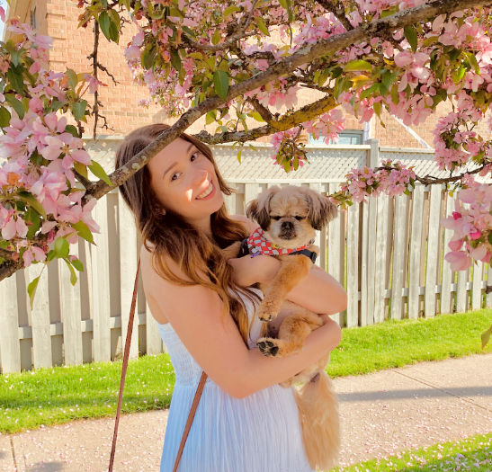 Pictured: Hero Chain Guard Lubricants mascot and Madison from Marketing. 